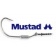 MUSTAD POWER LOCK PLUS WORM KEEPER WEIGHTED HOOK SIZE 3/0 - 1/8 OZ.