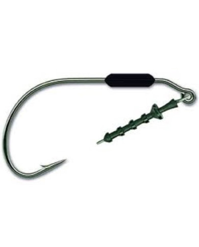 MUSTAD POWER LOCK PLUS WORM KEEPER WEIGHTED HOOK SIZE 2/0 - 1/8 OZ. MUSTAD POWER LOCK PLUS WORM KEEPER WEIGHTED HOOK SIZE 2/0 - 1/8 OZ.