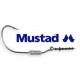MUSTAD POWER LOCK PLUS WORM KEEPER WEIGHTED HOOK SIZE 5/0 - 1/8 OZ.