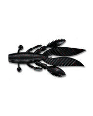 Gary Yamamoto Flappin Hog LG BLACK w SML RED FLAKE 4.5"