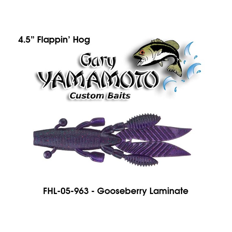 Gary Yamamoto Flappin Hog LG GOOSEBERRY LAM 4.5in