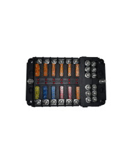 Marine / 4x4 Fuse Box - 1 in and 12 out with Negative Bus and LED indicator