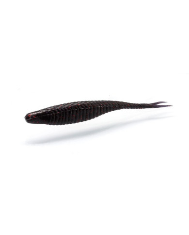 Damiki Armour Shad Black Red Fleck 5"