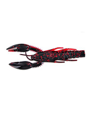 Yamamoto Psycho Dad Craw Black Red w Red Flake 4"