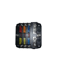 Marine / 4x4 Fuse Box - 1 in and 6 out with Negative Bus and LED indicator