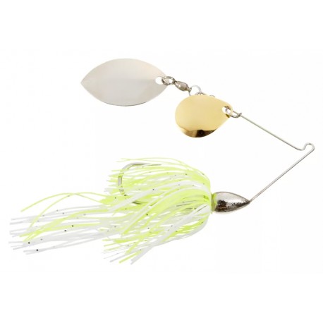 War Eagle Finesse Spinnerbait 5-16th Oz Speckled White Chartreuse