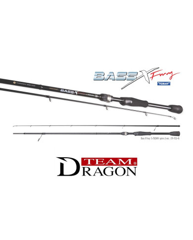 DRAGON BASS X FURY 6101MH 6 foot 10 Inch Medium Heavy Power Fast Action 1 Piece Graphite Casting Rod DRAGON BASS X FURY 6101MH 6 foot 10 Inch Medium Heavy Power Fast Action 1 Piece Graphite Casting Rod