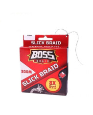 Boss Slick Green 8X 10 lb - 4.5 kg 0.09 mm Braided Line 300 m Spool