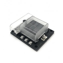 Guardian Marine / 4x4 Fuse Box - 1 in and 6 out with Negative Bus and LED indicator