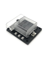 Guardian Marine / 4x4 Fuse Box - 1 in and 6 out with Negative Bus and LED indicator