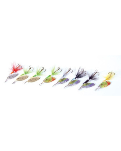 Jarvis Walker Prism Spinner 3.5gm Red - silver, red , red feather Jarvis Walker Prism Spinner 3.5gm Red - silver, red , red feather