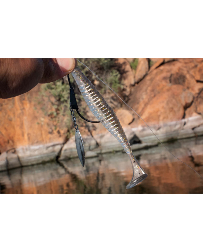 Sensation Tungsten Blade Swimbait Hook 5/0 - 1/4 Oz Silver Blade Sensation Tungsten Blade Swimbait Hook 5/0 - 1/4 Oz Silver Blade