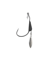 Sensation Tungsten Blade Swimbait Hook 4/0 - 3/16 Oz Silver Blade Sensation Tungsten Blade Swimbait Hook 4/0 - 3/16 Oz Silver Blade