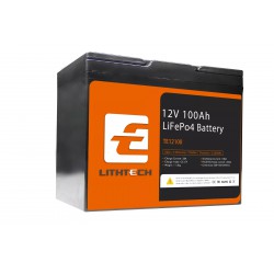 Lithtech TE12100 LIFePO4 12v 100ah Battery Pack