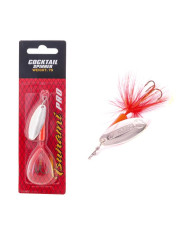 Jarvis Walker Cocktail Spinner 1/4oz - Fluro Orange Silver Jarvis Walker Cocktail Spinner 1/4oz - Fluro Orange Silver