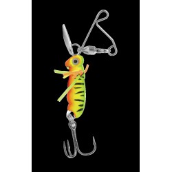 Livetarget Hollow Body Frog Popper Surface Lure 2.5in Green Yellow