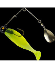 Cull-em Value Series Minnow Spin Chartreuse Silver