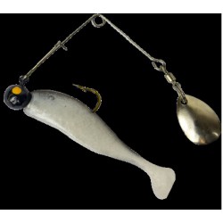 Cull-em Value Series Minnow Spin Natural Silver 