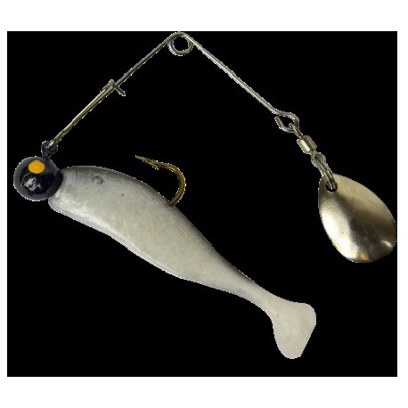 Cull-em Value Series Minnow Spin Natural Silver 
