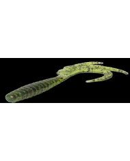 Cull-em Value Series Ripple Tail Worm Watermelon red 4" 5pk