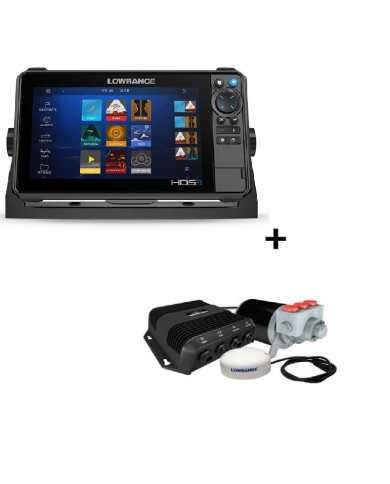 Lowrance HDS PRO - 9 OUTBOARD PILOT Hydraulic Auto Pilot Kit Bundle Offer