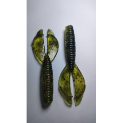 Googan Squad Bandito Bug Fishing Lures - Soft Bait for Bass  Fishing, Swim Baits with Unique Kicking Action, Saltwater and Freshwater Fishing  Gear, 4 & 3.3 Length - California Craw