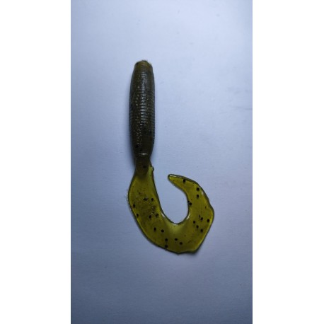 Itty's Secrets Baits 3" Grub Green Pumpkin 