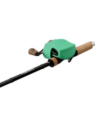 13 Fishing Skull Cap TX Green Baitcaster Cover