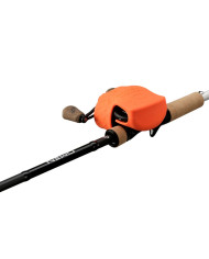 13 Fishing Skull Cap Orange Baitcaster Cover 13 Fishing Skull Cap Orange Baitcaster Cover