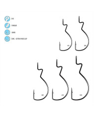 Gamakatsu Skip Gap Worm EWG Hook Size 1/0