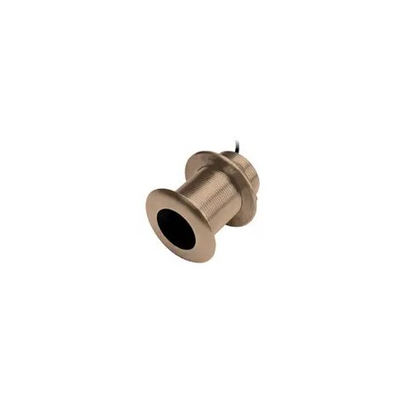 Garmin AIRMAR Xdcr,B619,8-pin,Tilted Bronze Thru-Hull,12˚,200/77kHz Transducer