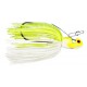 BOOYAH Melee- White Chartreuse Silver Blade-3/8 oz Bladed Jig
