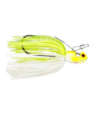 BOOYAH Melee Bladed Jig White Chartreuse Silver Blade 1/2 oz 