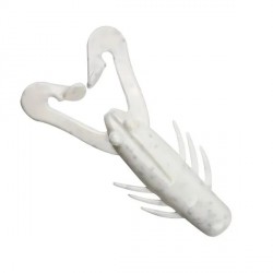 Gene Larew Hammer Craw Bone White Silver 3.5in