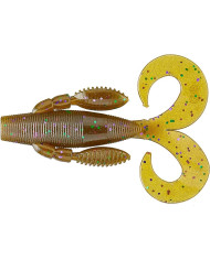 Gary Yamamoto Mermaid Dark Pumpkin - Purple Black Emerald Fleck 3.75"