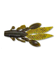 Gary Yamamoto Flappin Hog Dark Pumpkin - Purple Black Emerald Fleck 3.75in