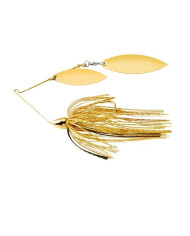 WAR EAGLE GOLD FRAME DOUBLE WILLOW SPINNERBAIT- GOLD SHINER  - 1/4 OZ