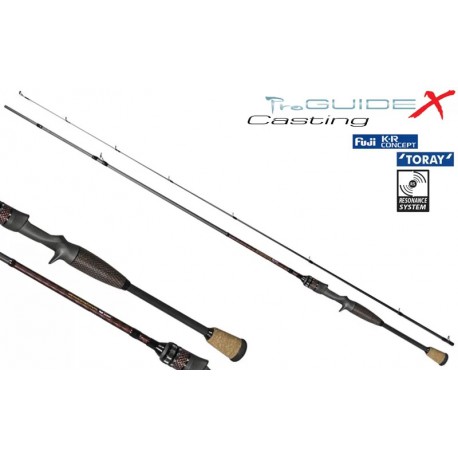 DRAGON PRO GUIDE X CAST C1-721-XF 7 foot 2 Inch Medium Power Extra Fast Action 1 Piece Graphite Casting Rod