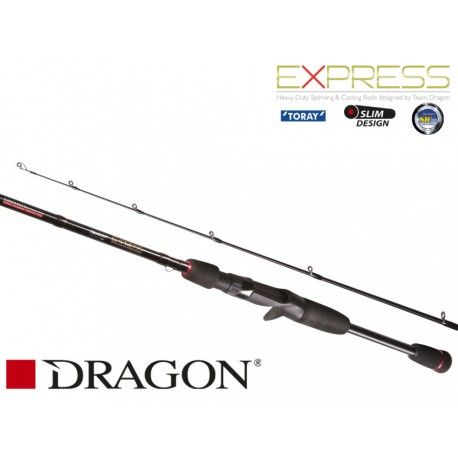 Dragon Express Cast 30 - 7 foot Medium Power X-Fast 2 Piece Graphite Casting Rod