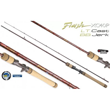 DRAGON FLASH XC40P LT CAST 21 213 7 Foot Medium Power Fast Action 2 Piece Spinning Ro