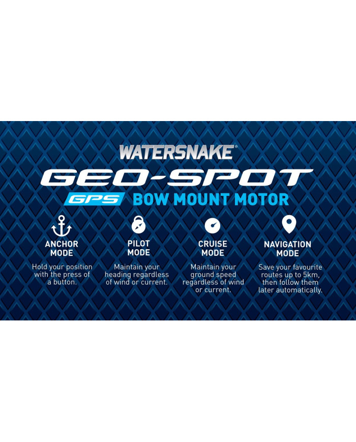 Watersnake GeoSpot GPS Motor 12 Volt 65 lb Thrust 54 inch Shaft