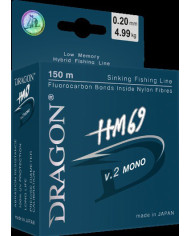 Dragon HM69 V2.0 Hybrid Fluorocarbon Mono Line 0.251 mm 7.20 kg 150m 
