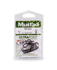 Mustad Big Gun 10829 Black Nickle Size 5/0 (Cut Bait hook)