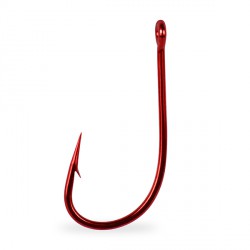 Mustad Red Tarpon 7766 Red Size 2 (Cut Bait Hook)
