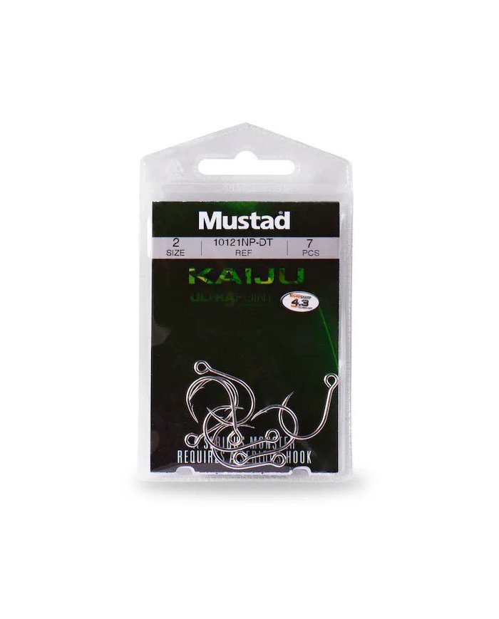 Mustad KAIJU in-line Single hook Size 2 (Treble Replacement Hook)