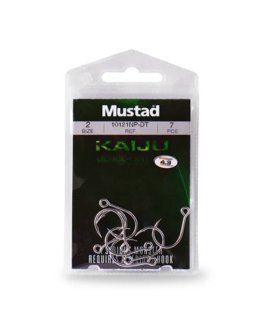 Mustad KAIJU in-line Single hook Size 1 (Treble Replacement Hook) Mustad KAIJU in-line Single hook Size 1 (Treble Replacement Hook)