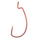 Gamakatsu Size 5/0 Offset Shank Worm EWG Hook Red
