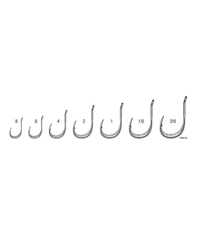 VMC Chinu Eyed Size 1 Carp Hook VMC Chinu Eyed Size 1 Carp Hook