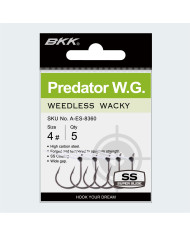 BKK Predator Size 1 WG Weedless Wacky Hook 