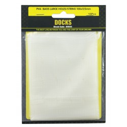 Docks PVA Bags Large with Holes/Strings 100mmx125mm